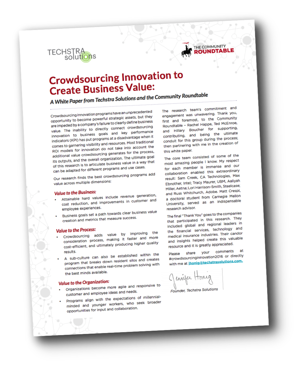 Crowdsourcing and business value
