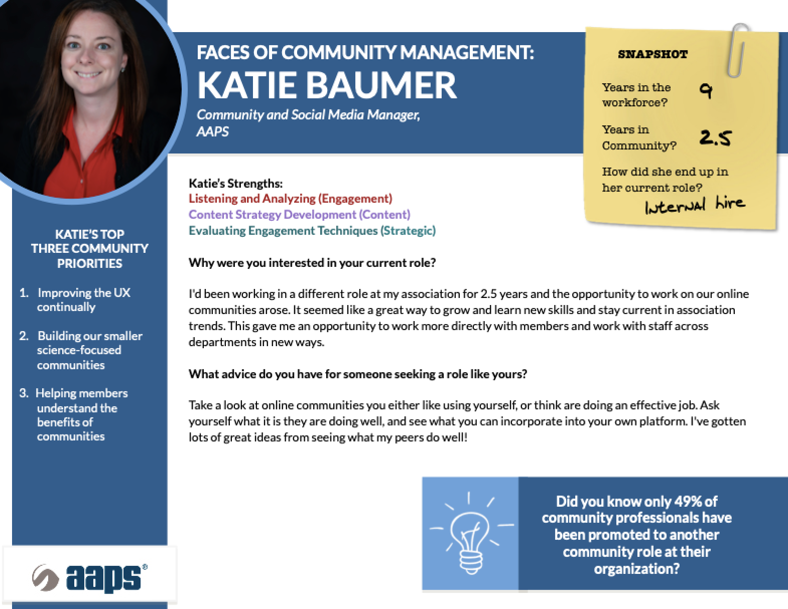 Katie Baumer Community Manager