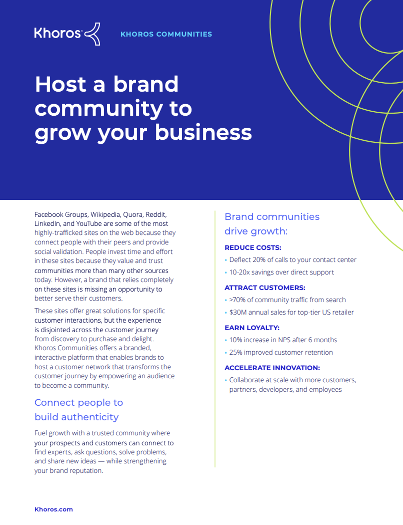 Host a brand community to grow your business