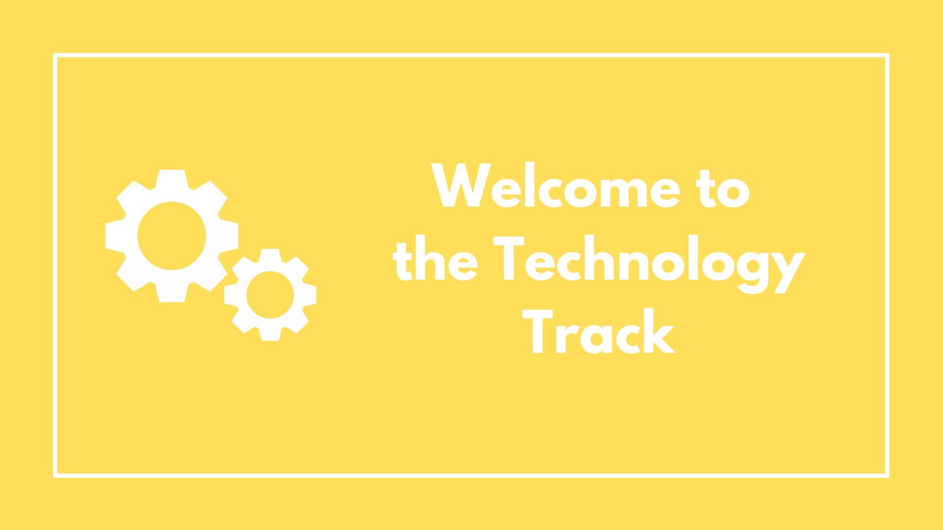 Welcome to the Techl Track