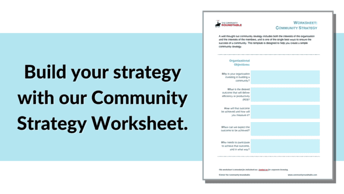 community strategy worksheet