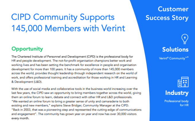 Three Ways Verint Community Drives Success