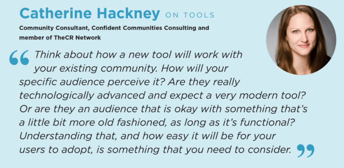 Catherine Hackney on Community Tools