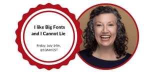 I like Big Fonts and I Cannot Lie with April Uzarski