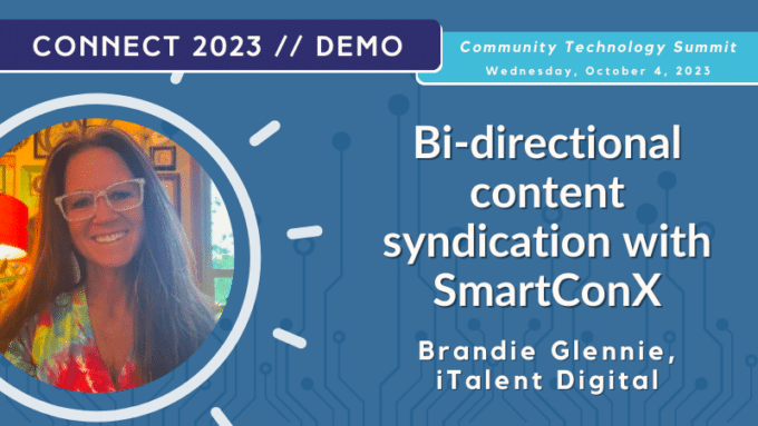 Bi-directional content syndication with SmartConX